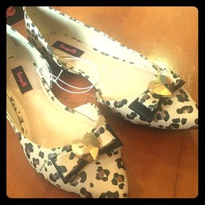Betsey Johnson Betseyville Leopard Print Flats